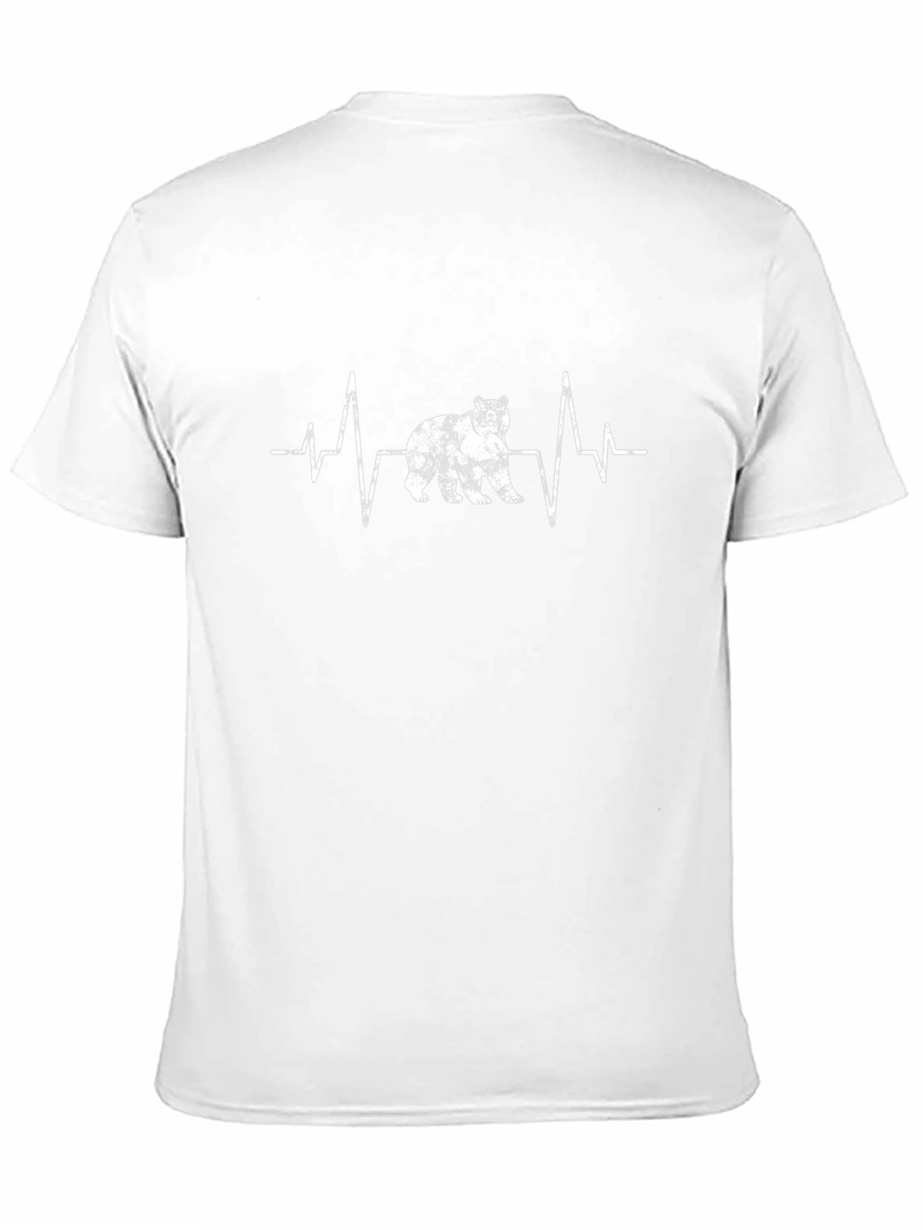 Bear Heartbeat Graphic Tee - Black