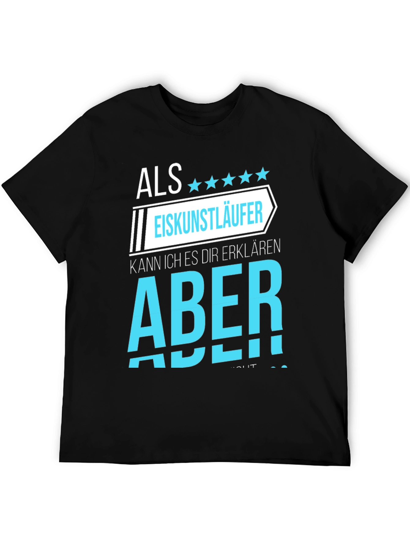 Eiskunstlaufer Ice Skater Black Graphic T-Shirt