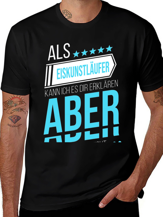 Eiskunstlaufer Ice Skater Black Graphic T-Shirt