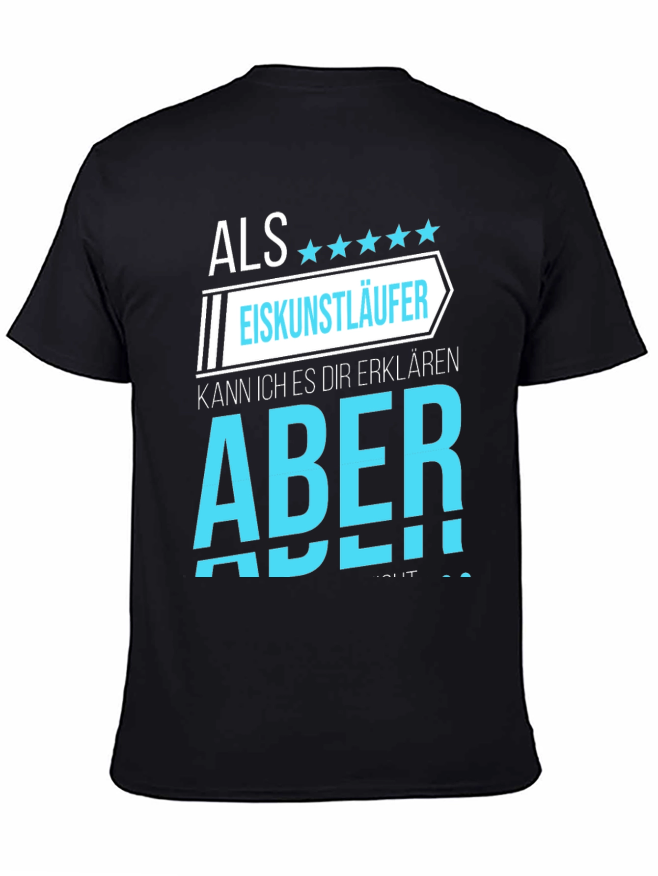 Eiskunstlaufer Ice Skater Black Graphic T-Shirt