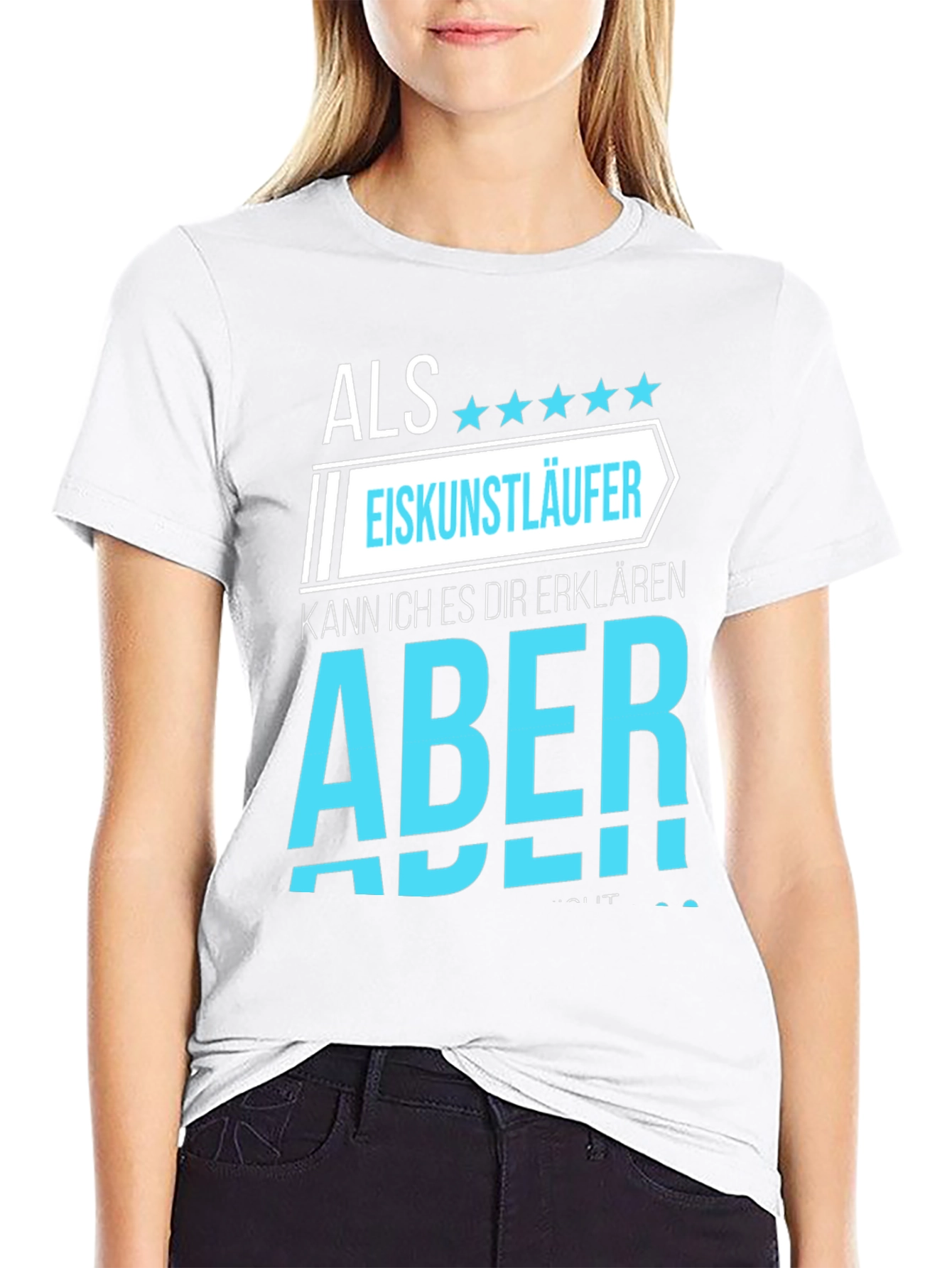 Eiskunstlaufer Ice Skater Black Graphic T-Shirt