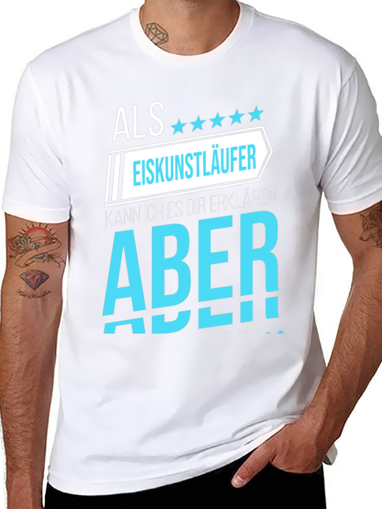 Eiskunstlaufer Ice Skater Black Graphic T-Shirt