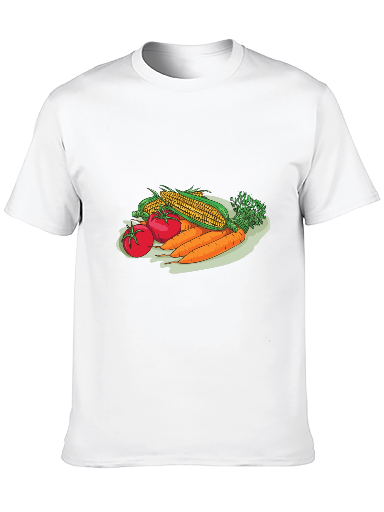 Veggie T-Shirt: Corn Tomato & Carrots