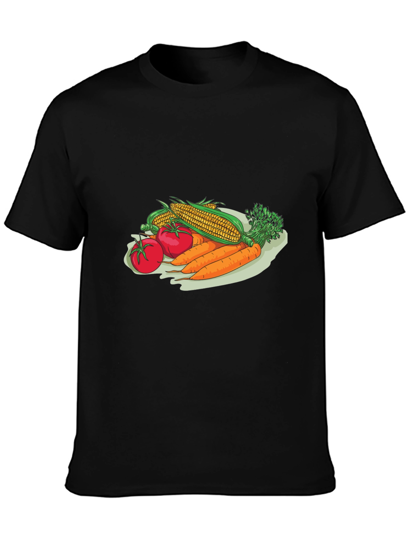 Veggie T-Shirt: Corn Tomato & Carrots