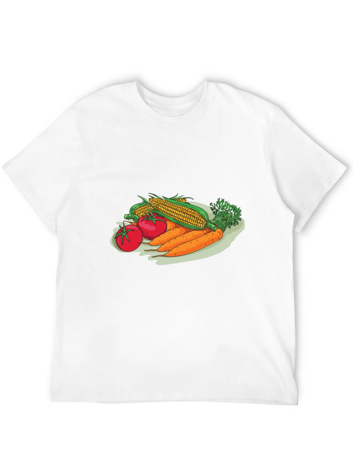 Veggie T-Shirt: Corn Tomato & Carrots
