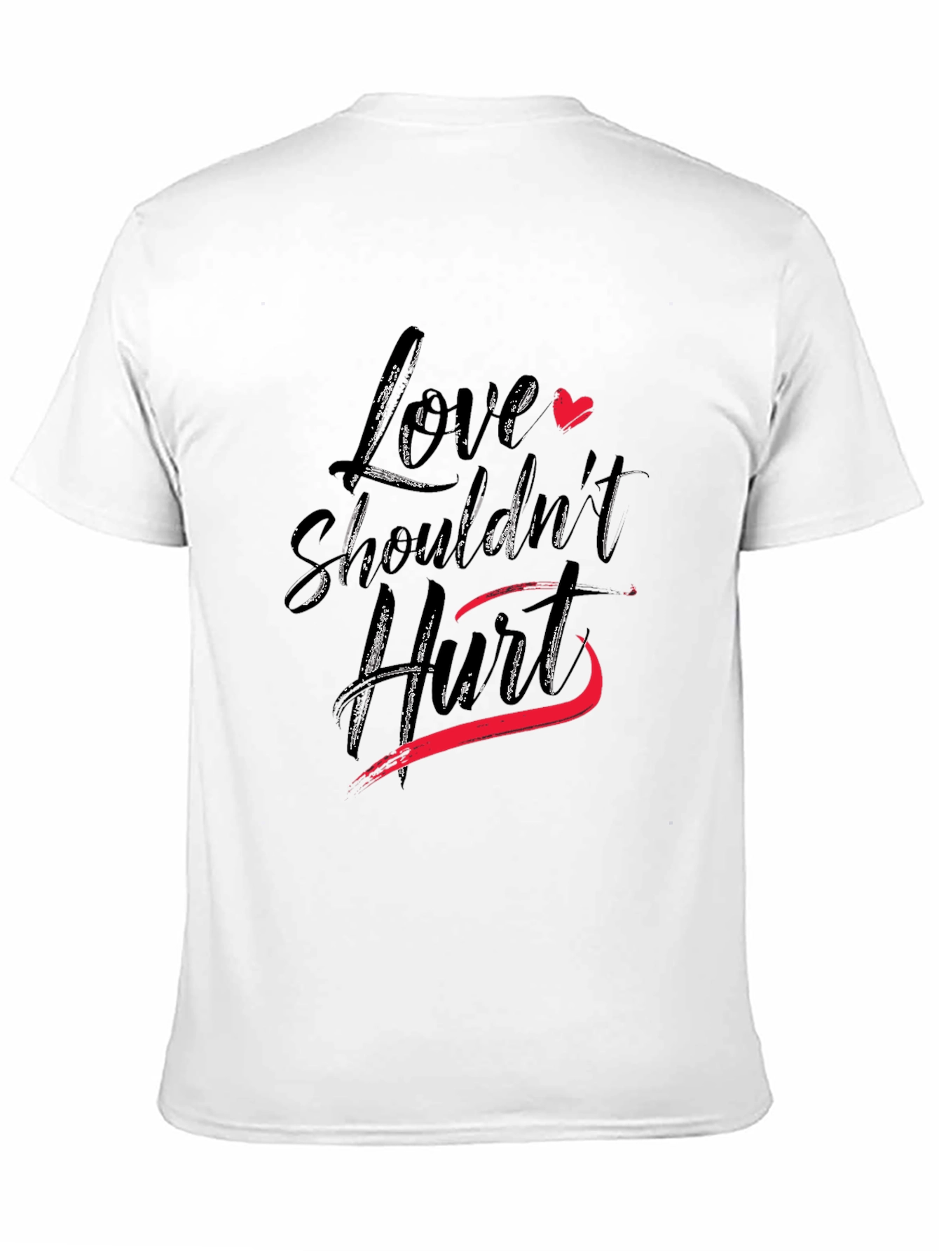 Love Shouldnt Hurt Black T-Shirt