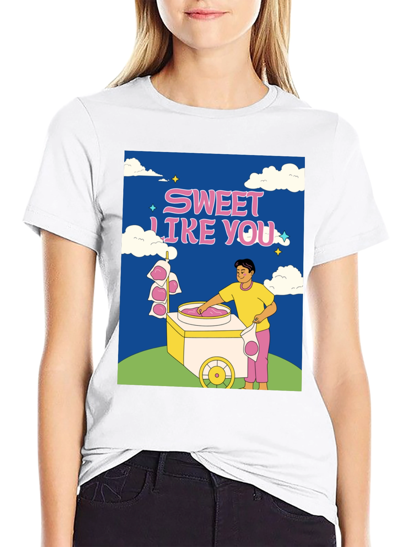 Sweet Like You Graphic T-Shirt - Cotton Candy Tee