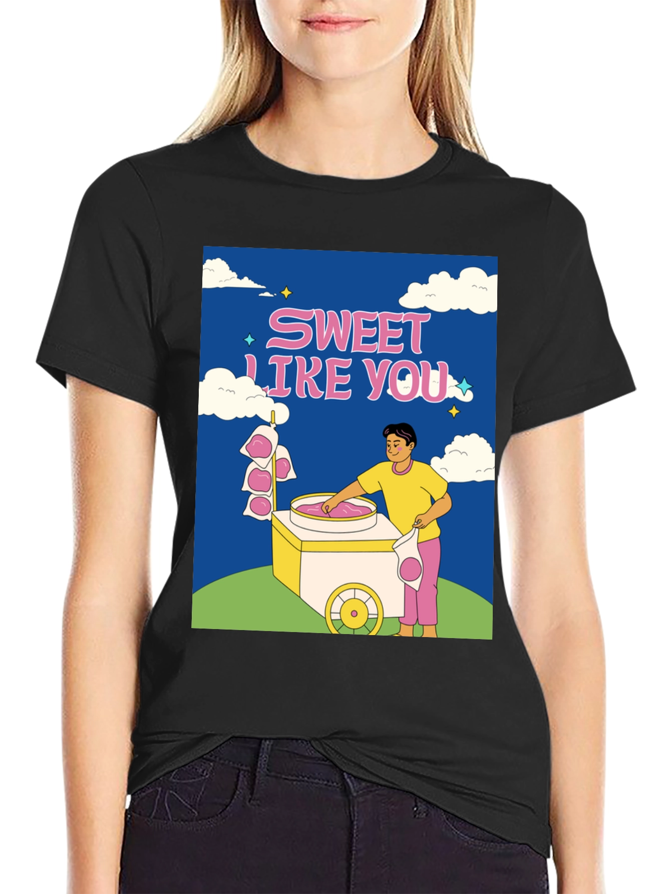 Sweet Like You Graphic T-Shirt - Cotton Candy Tee
