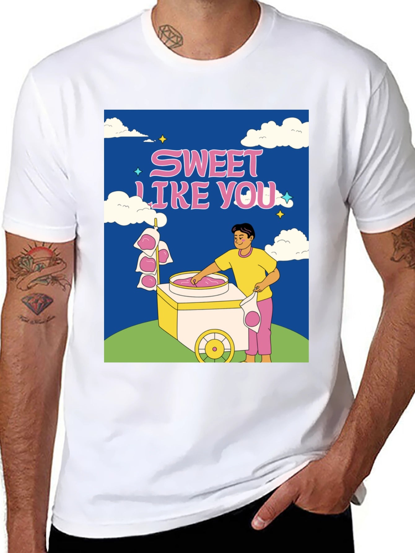 Sweet Like You Graphic T-Shirt - Cotton Candy Tee