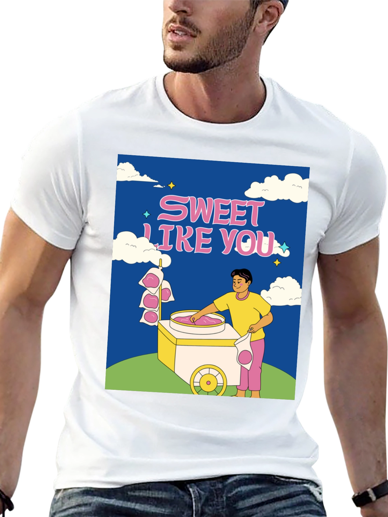 Sweet Like You Graphic T-Shirt - Cotton Candy Tee