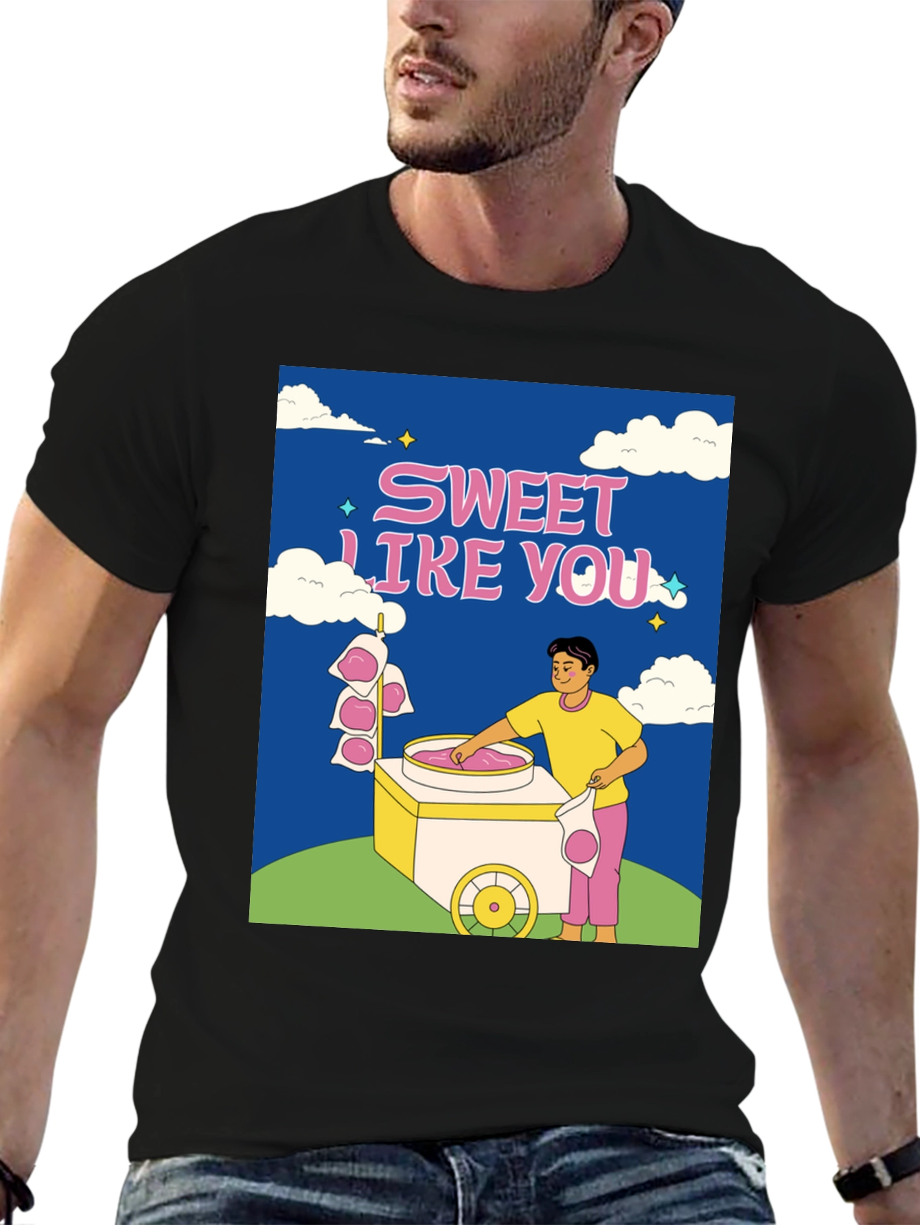 Sweet Like You Graphic T-Shirt - Cotton Candy Tee