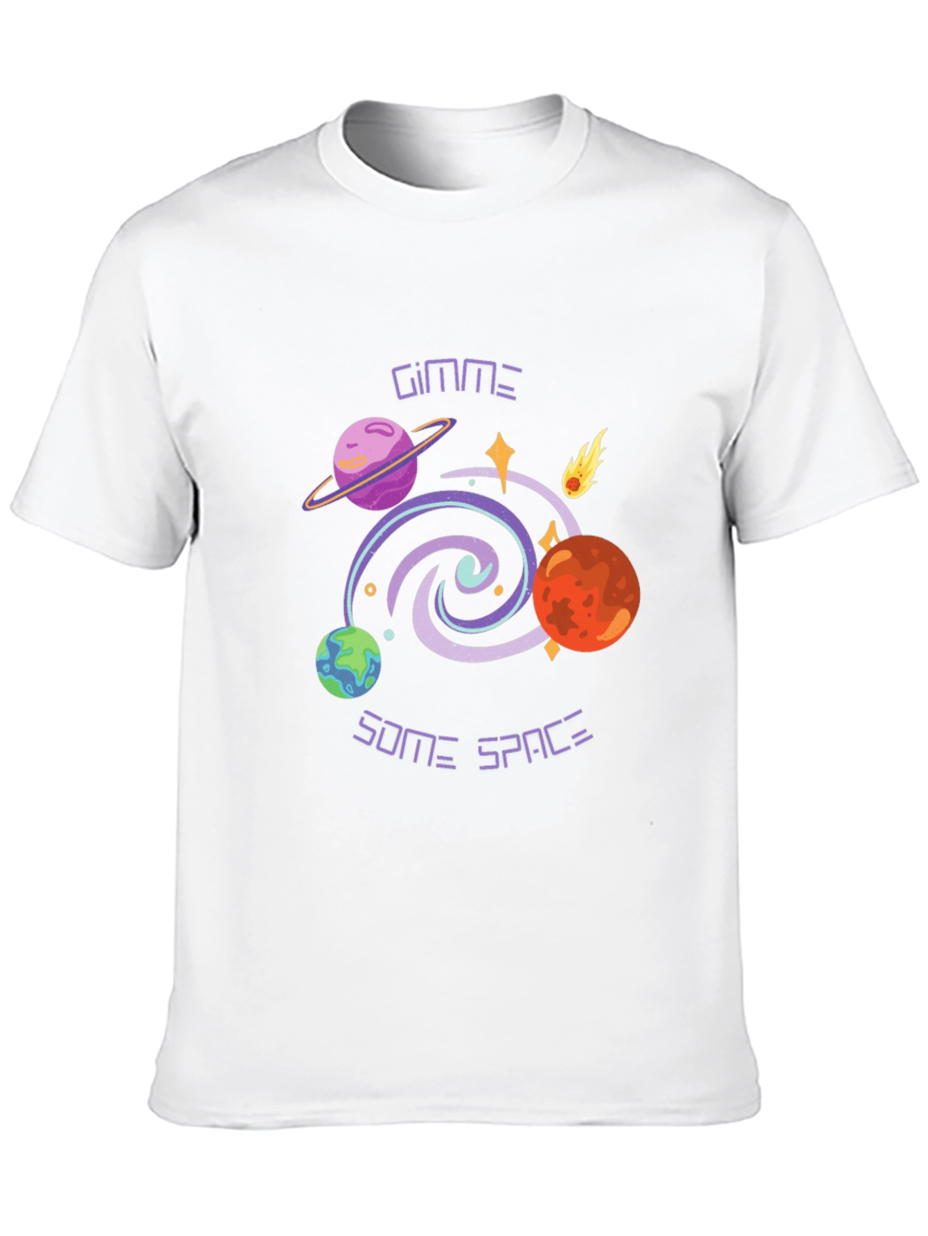 Gimme Some Space Graphic Tee - Black T-Shirt