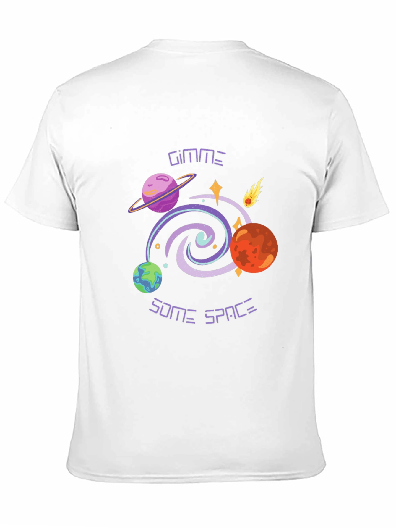 Gimme Some Space Graphic Tee - Black T-Shirt