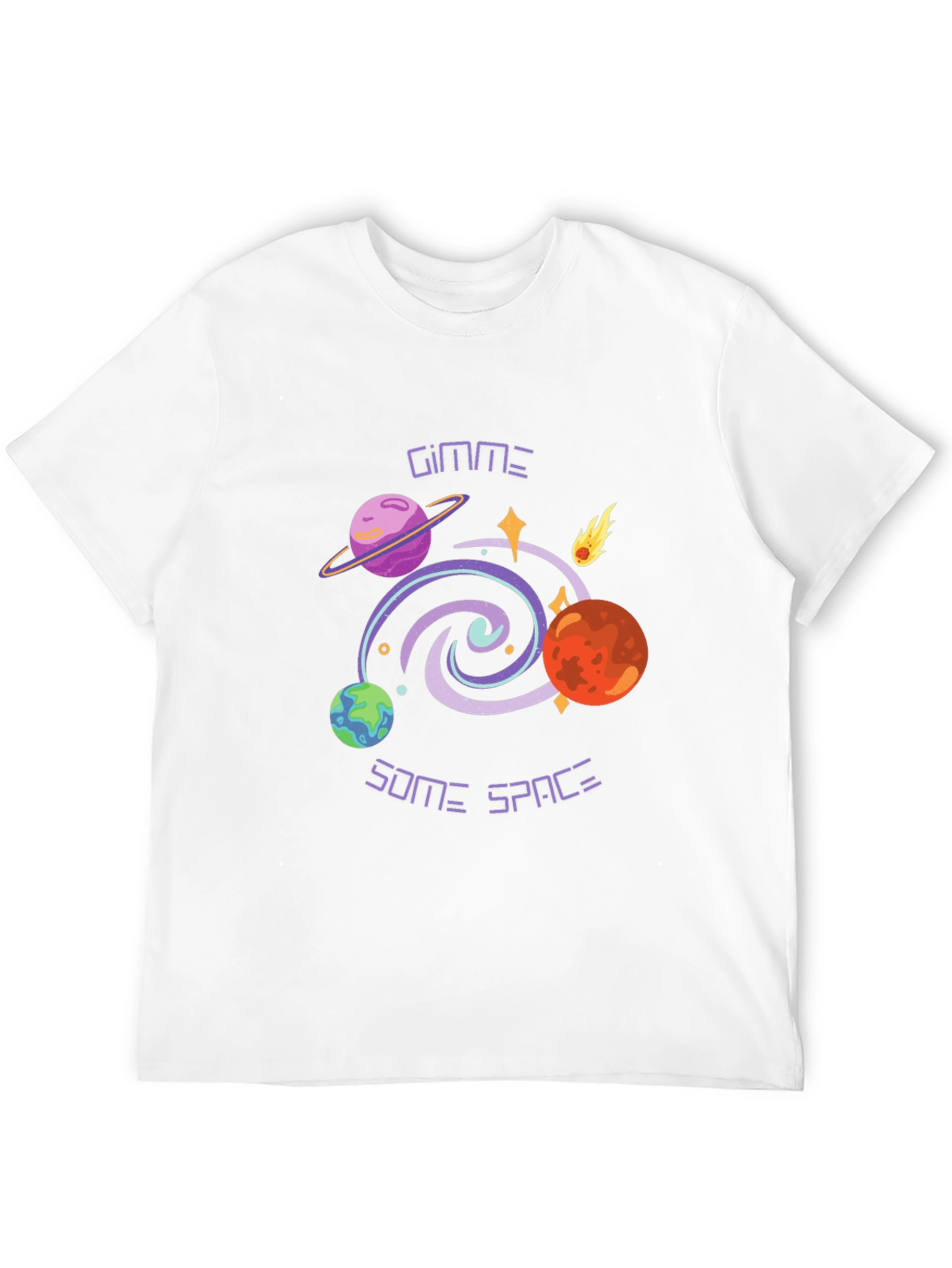 Gimme Some Space Graphic Tee - Black T-Shirt