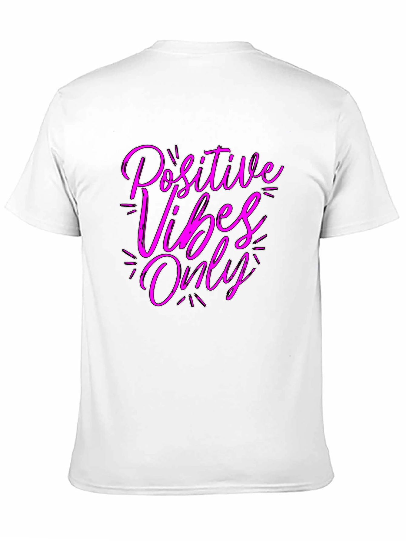 Positive Vibes Only Black T-Shirt