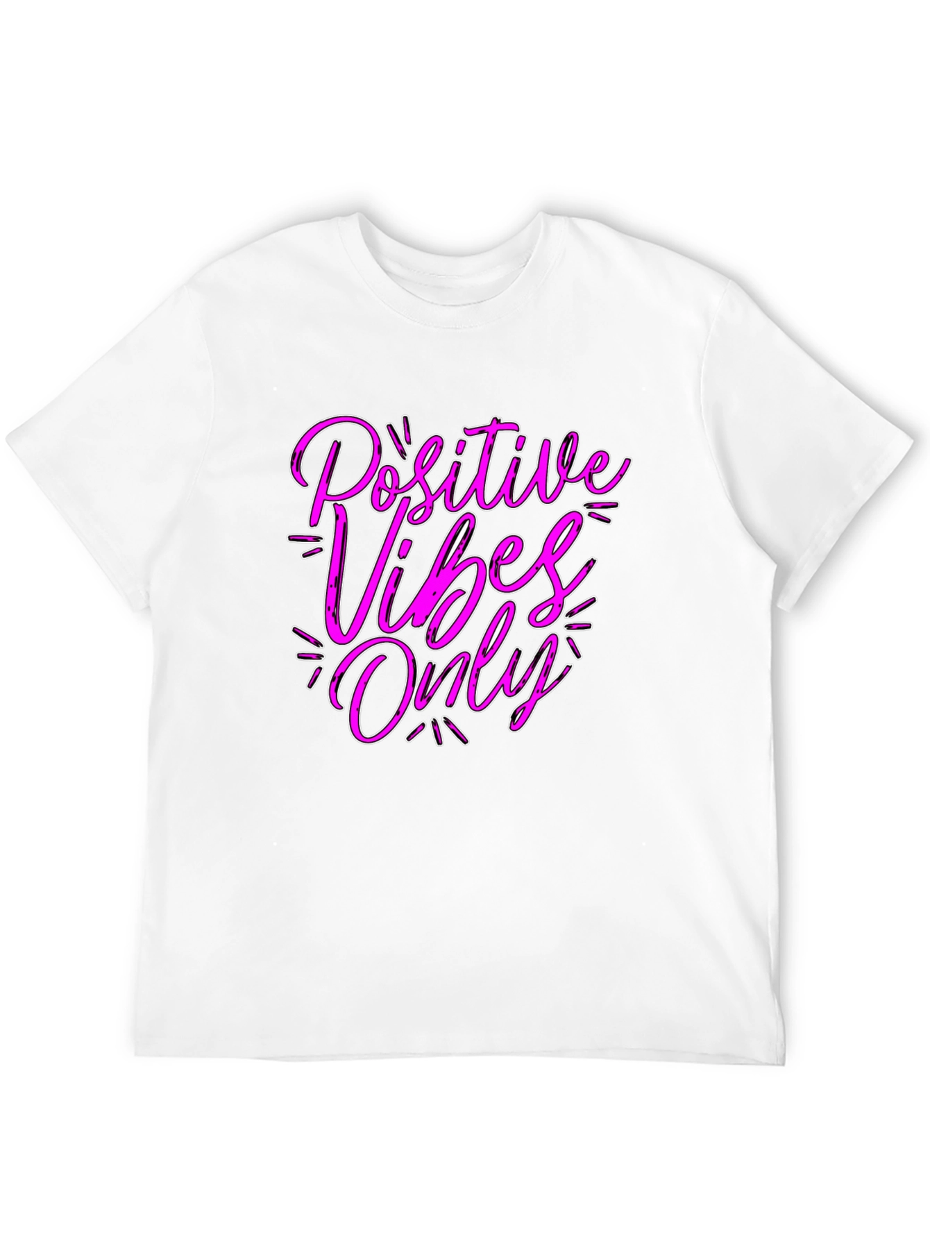 Positive Vibes Only Black T-Shirt