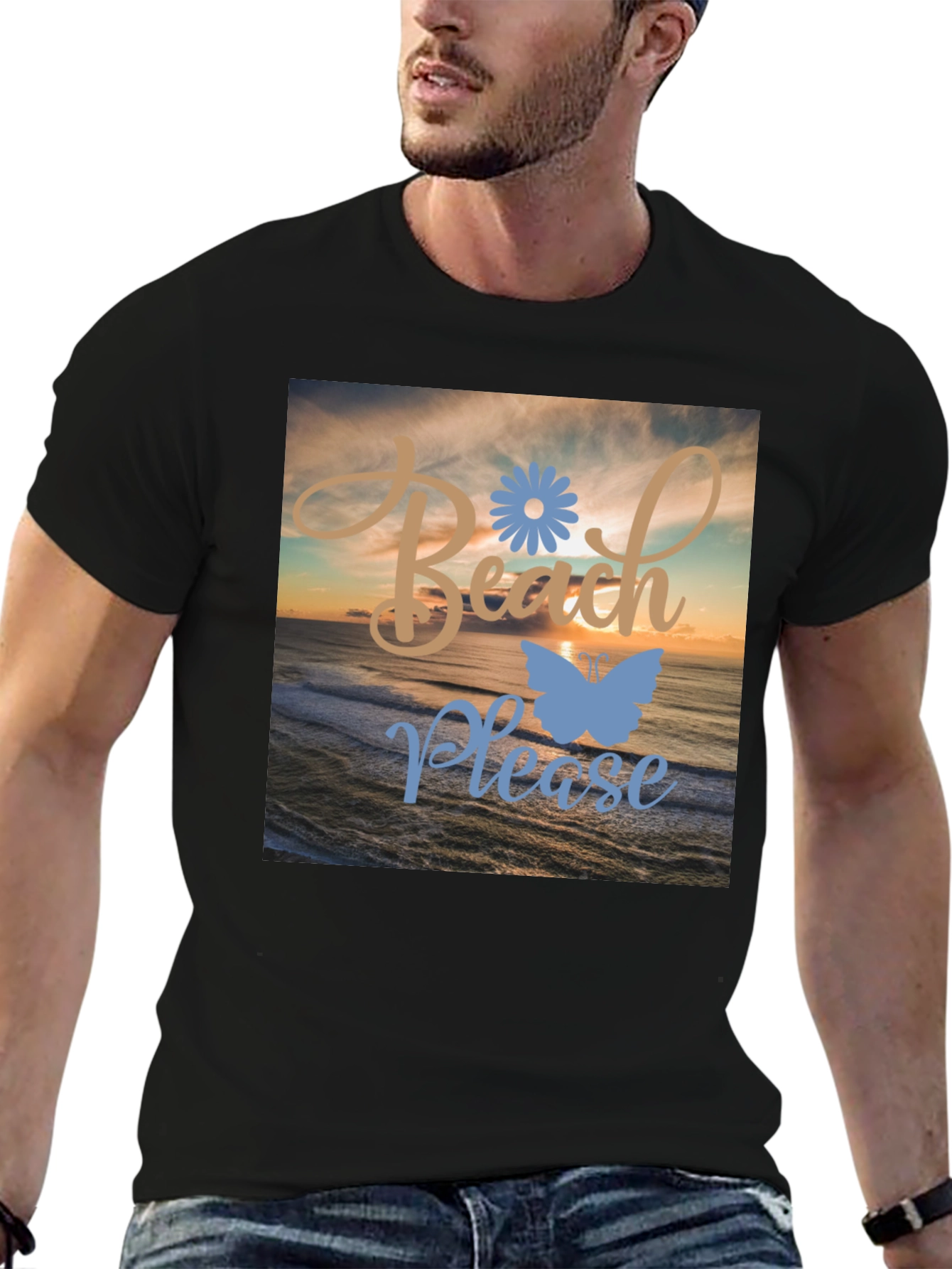 Beach Please Graphic T-Shirt