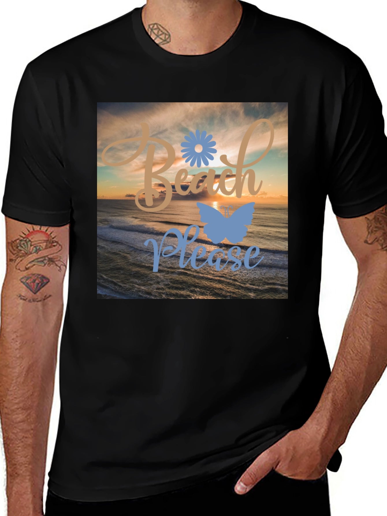 Beach Please Graphic T-Shirt