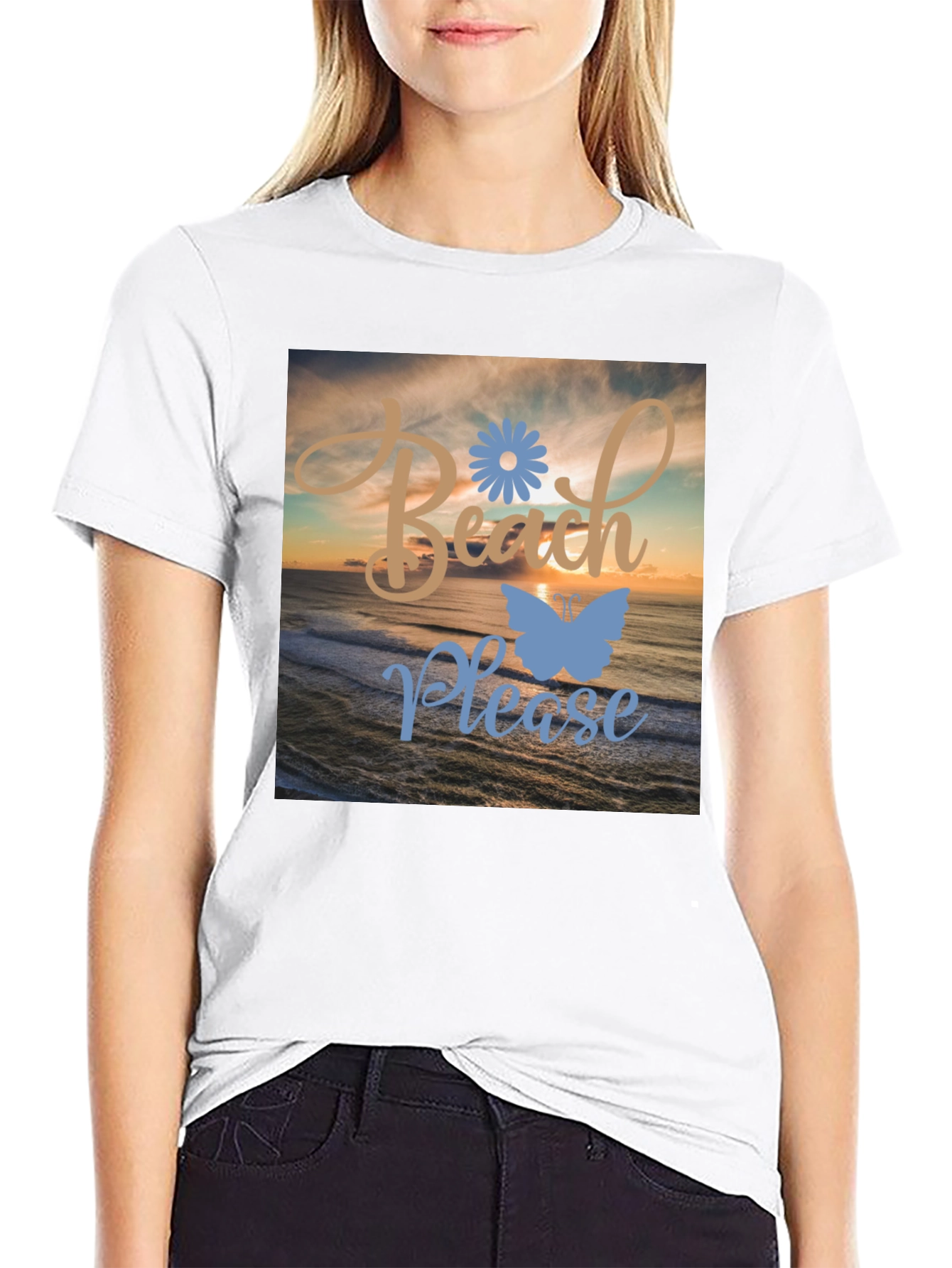 Beach Please Graphic T-Shirt