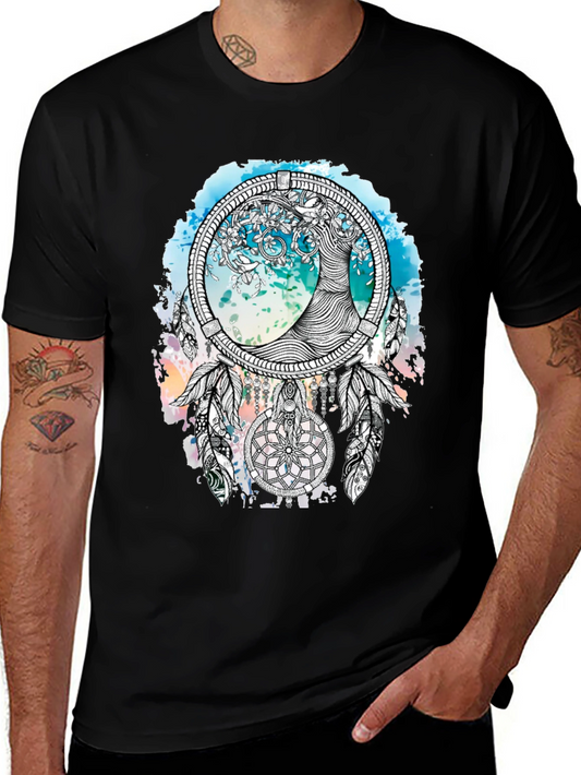 Dreamcatcher Tree T-Shirt - Artistic Graphic Tee