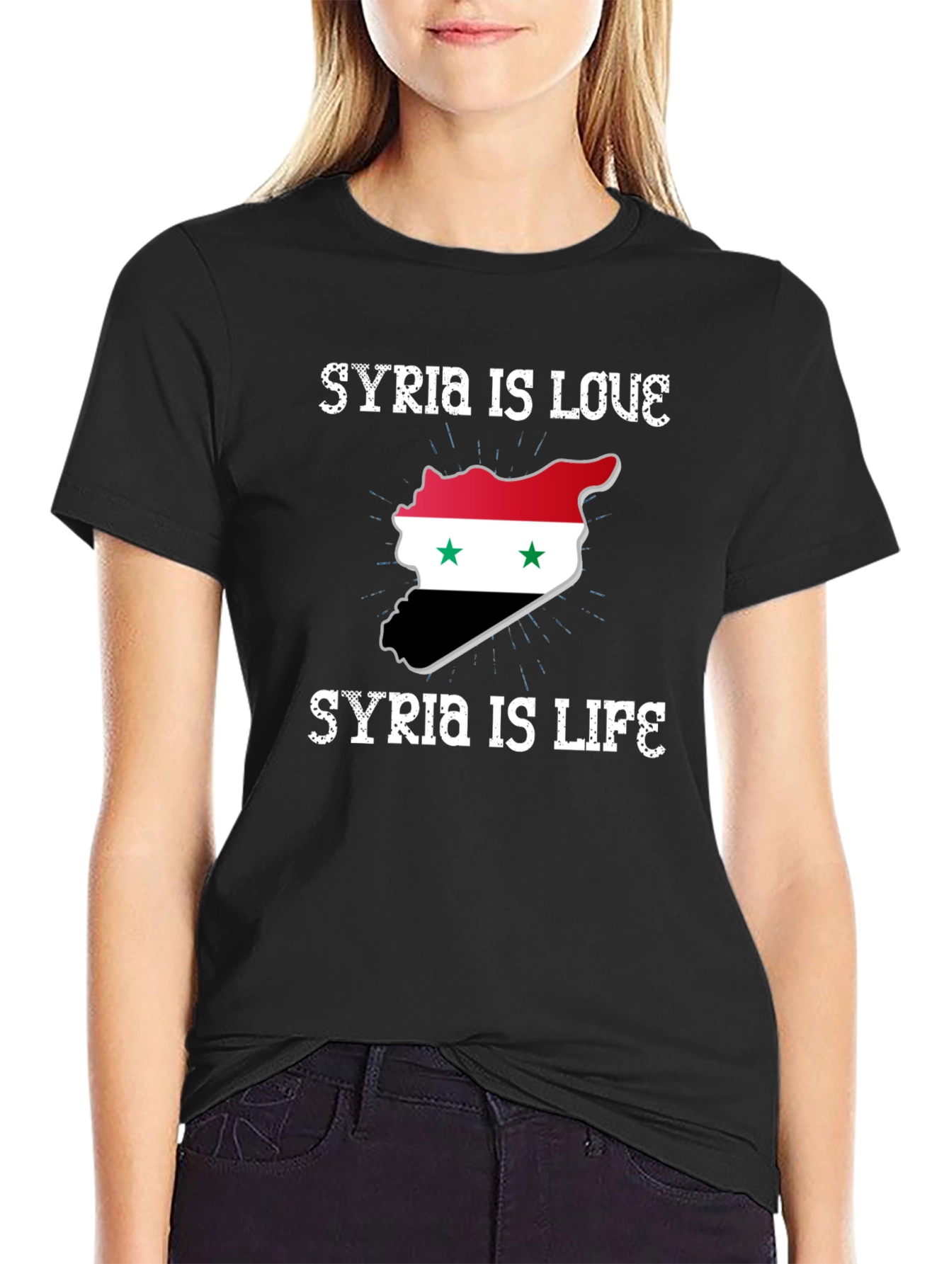 Syria Is Love Syria Is Life Graphic T-Shirt