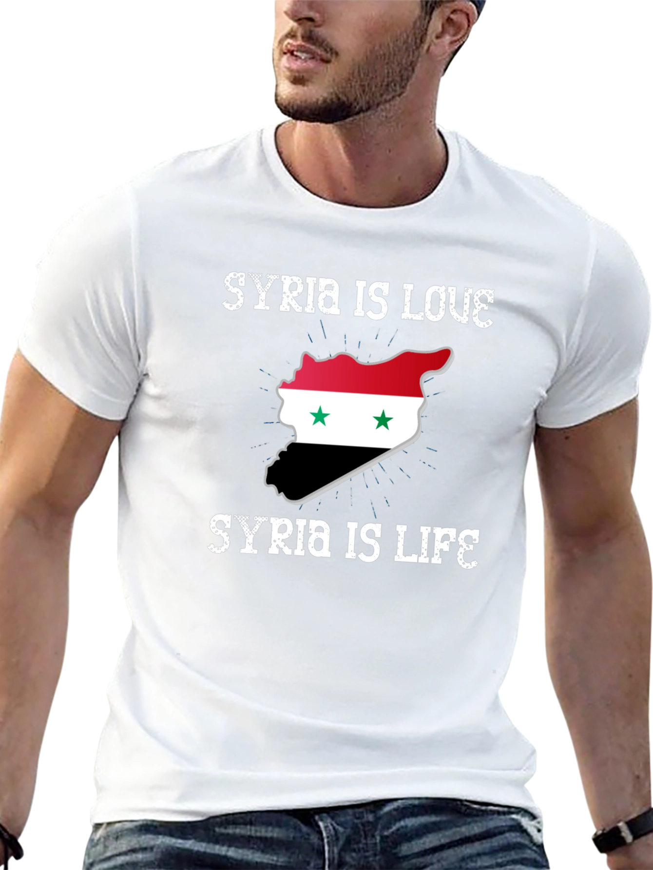 Syria Is Love Syria Is Life Graphic T-Shirt