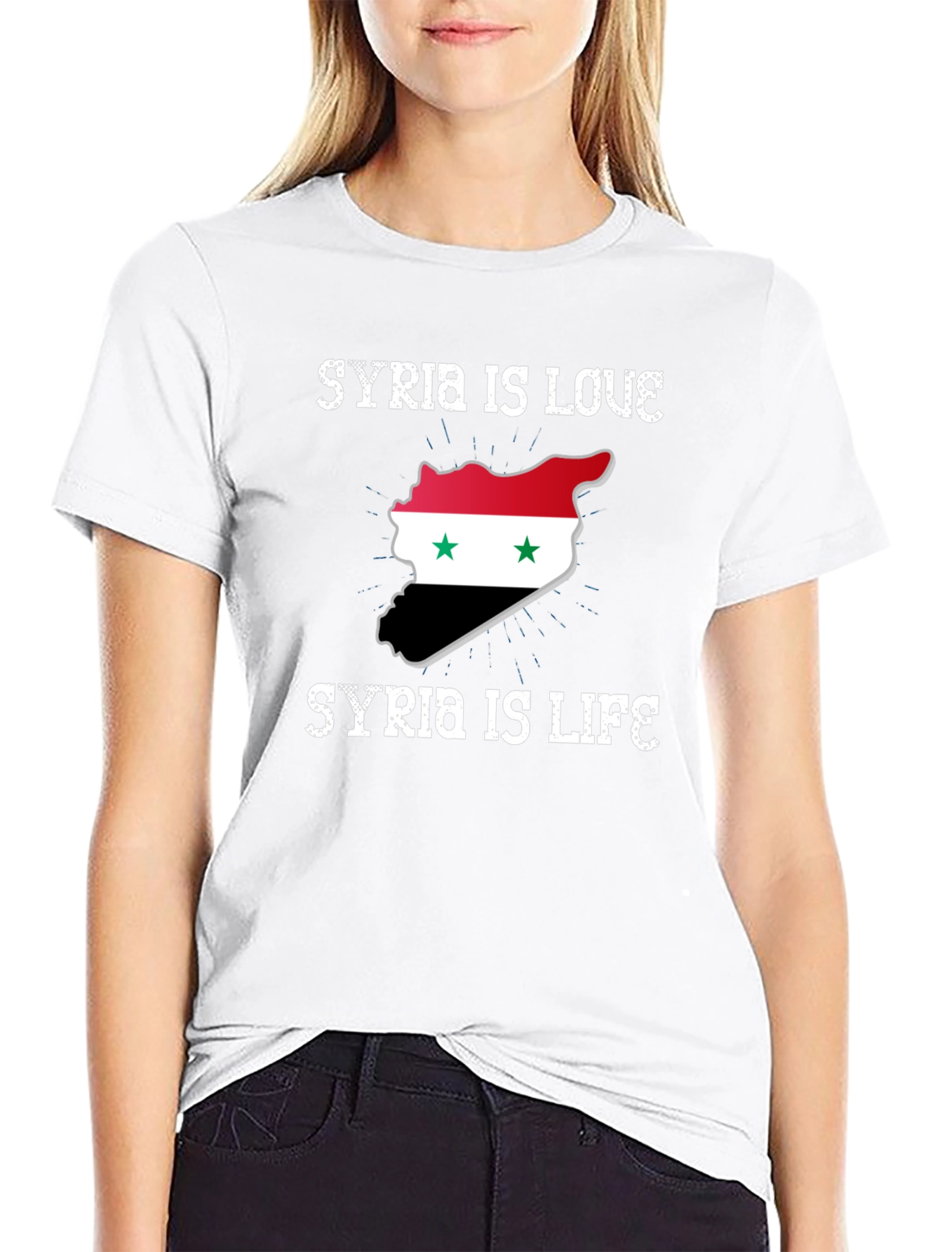 Syria Is Love Syria Is Life Graphic T-Shirt