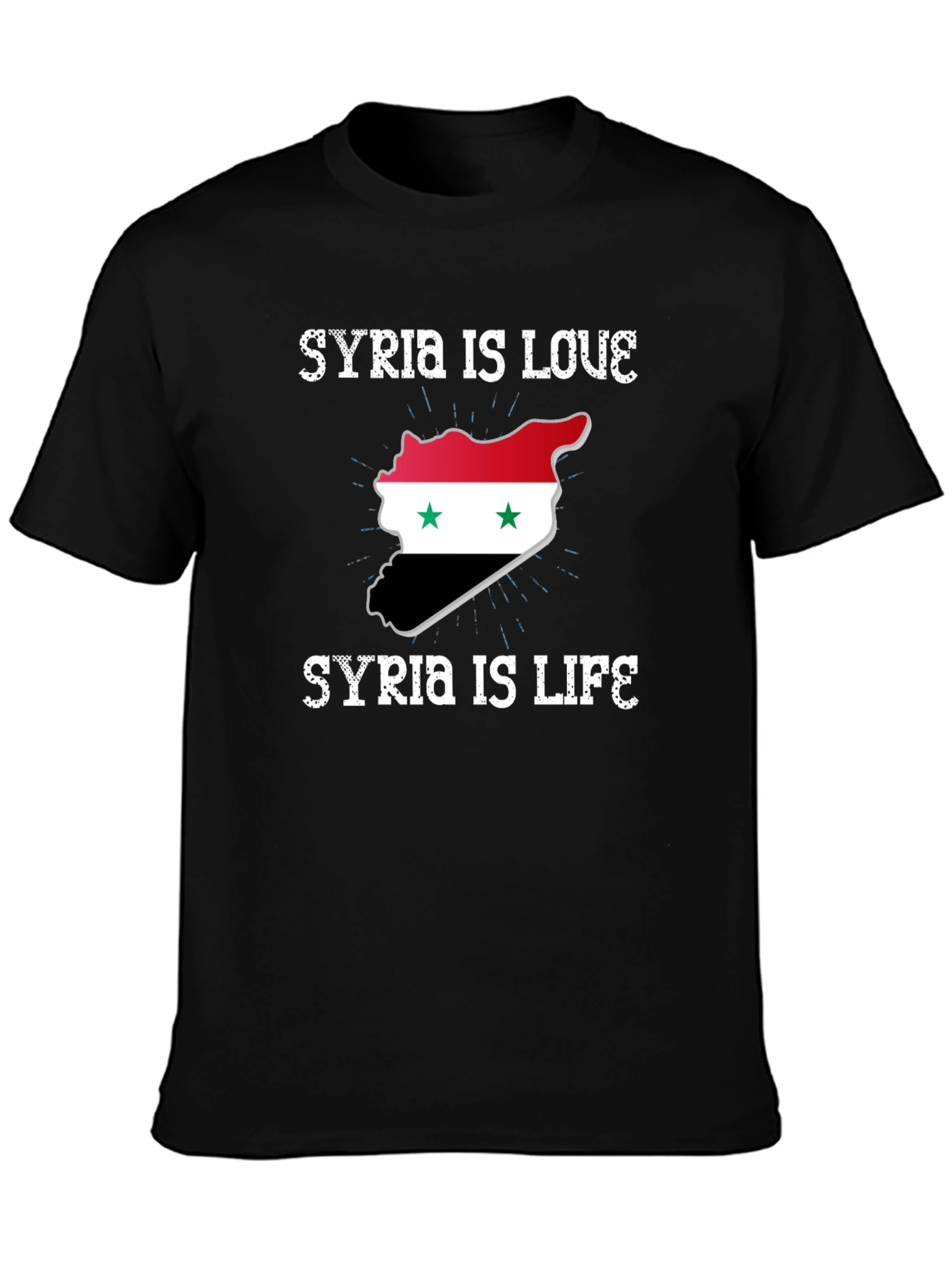 Syria Is Love Syria Is Life Graphic T-Shirt