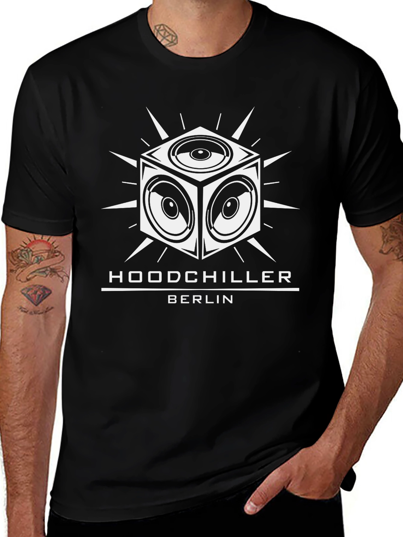 Hoodchiller Berlin Graphic T-Shirt - Black