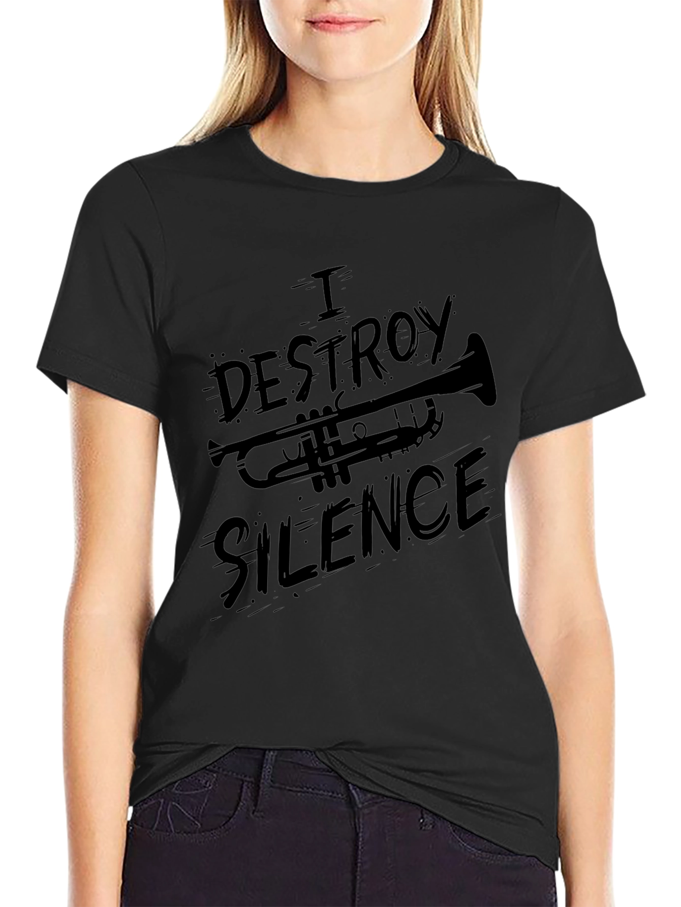 I Destroy Silence Trumpet T-Shirt