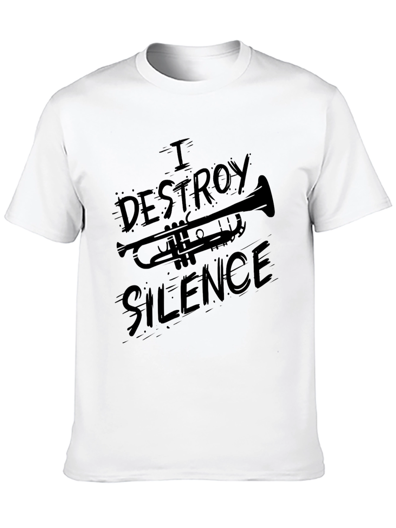 I Destroy Silence Trumpet T-Shirt
