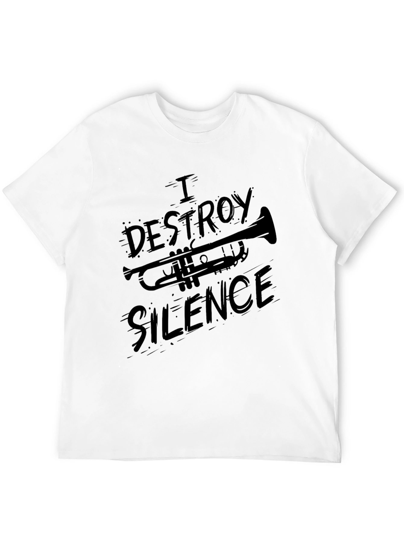 I Destroy Silence Trumpet T-Shirt