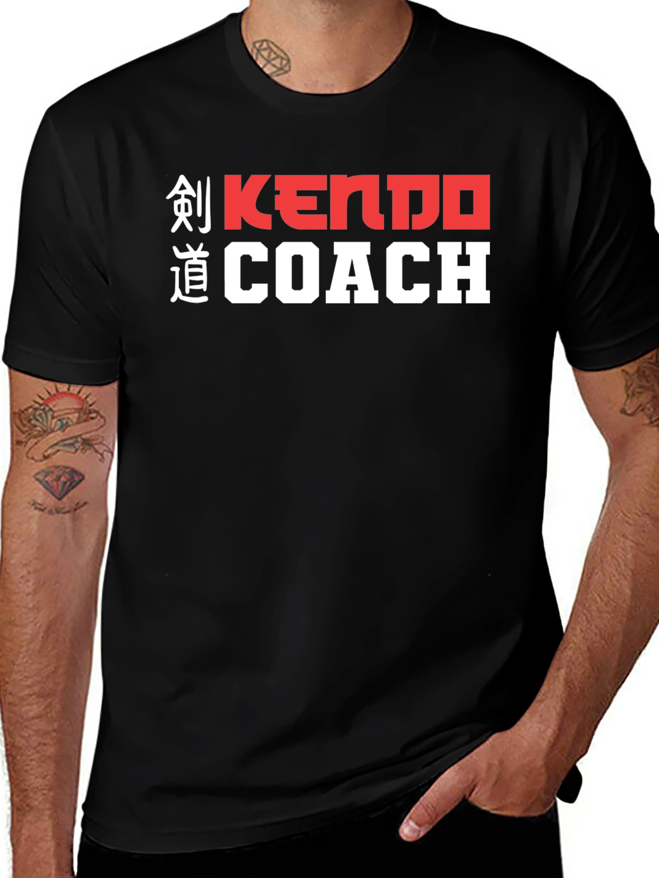 Kendo Coach Graphic Tee - Martial Arts Training Shirt