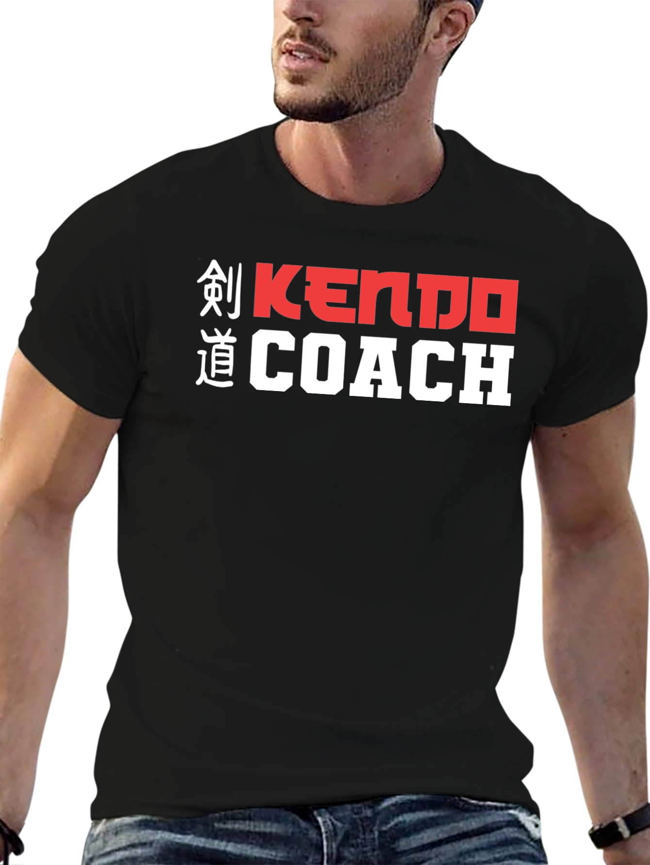 Kendo Coach Graphic Tee - Martial Arts Training Shirt