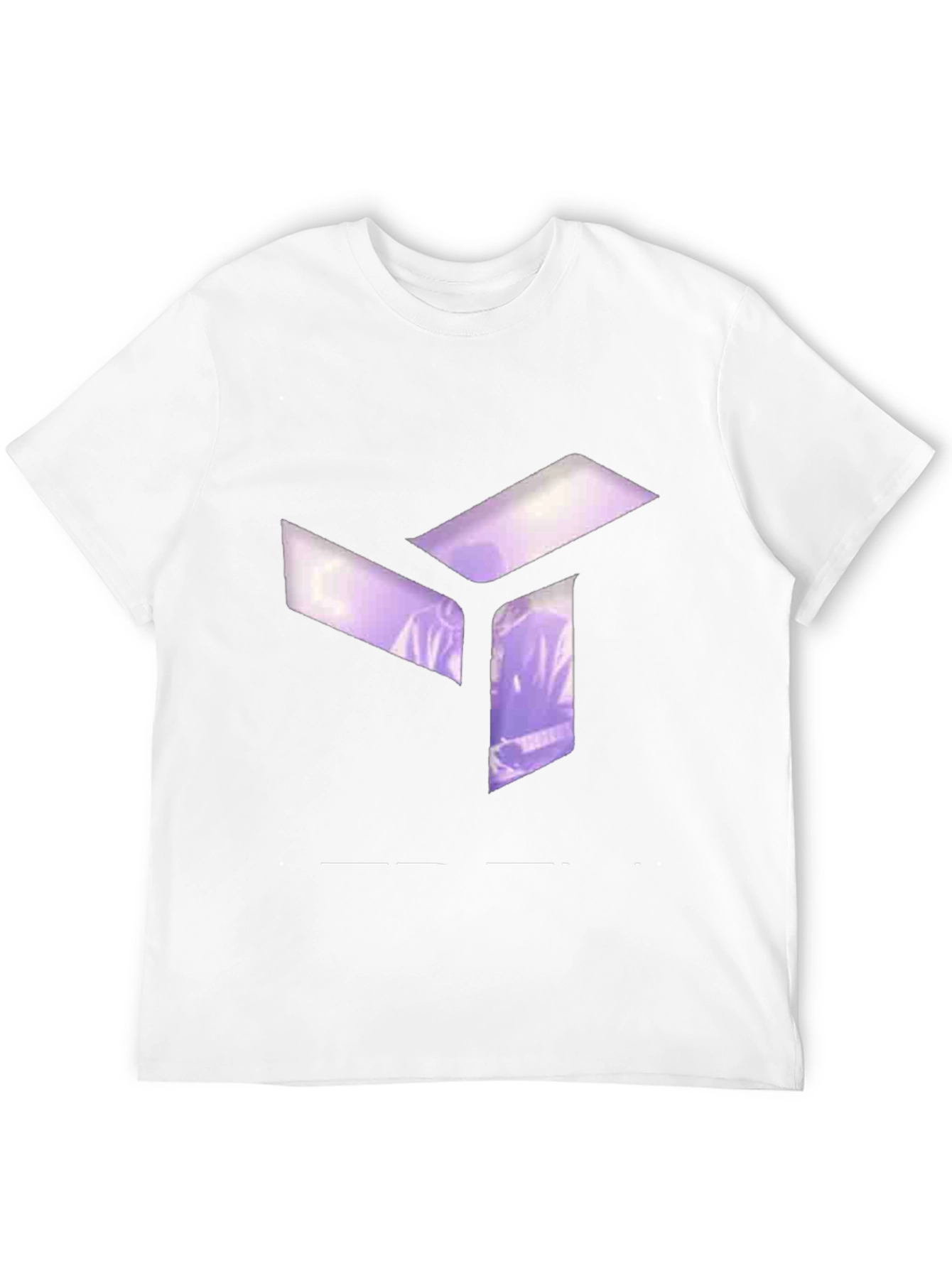 Abstract Cube Graphic Black T-Shirt - Modern Style