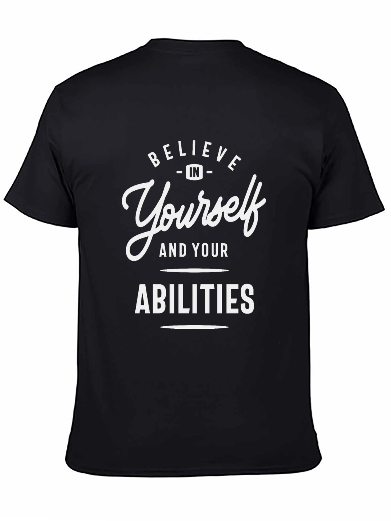 Believe In Yourself Graphic Tee - Black