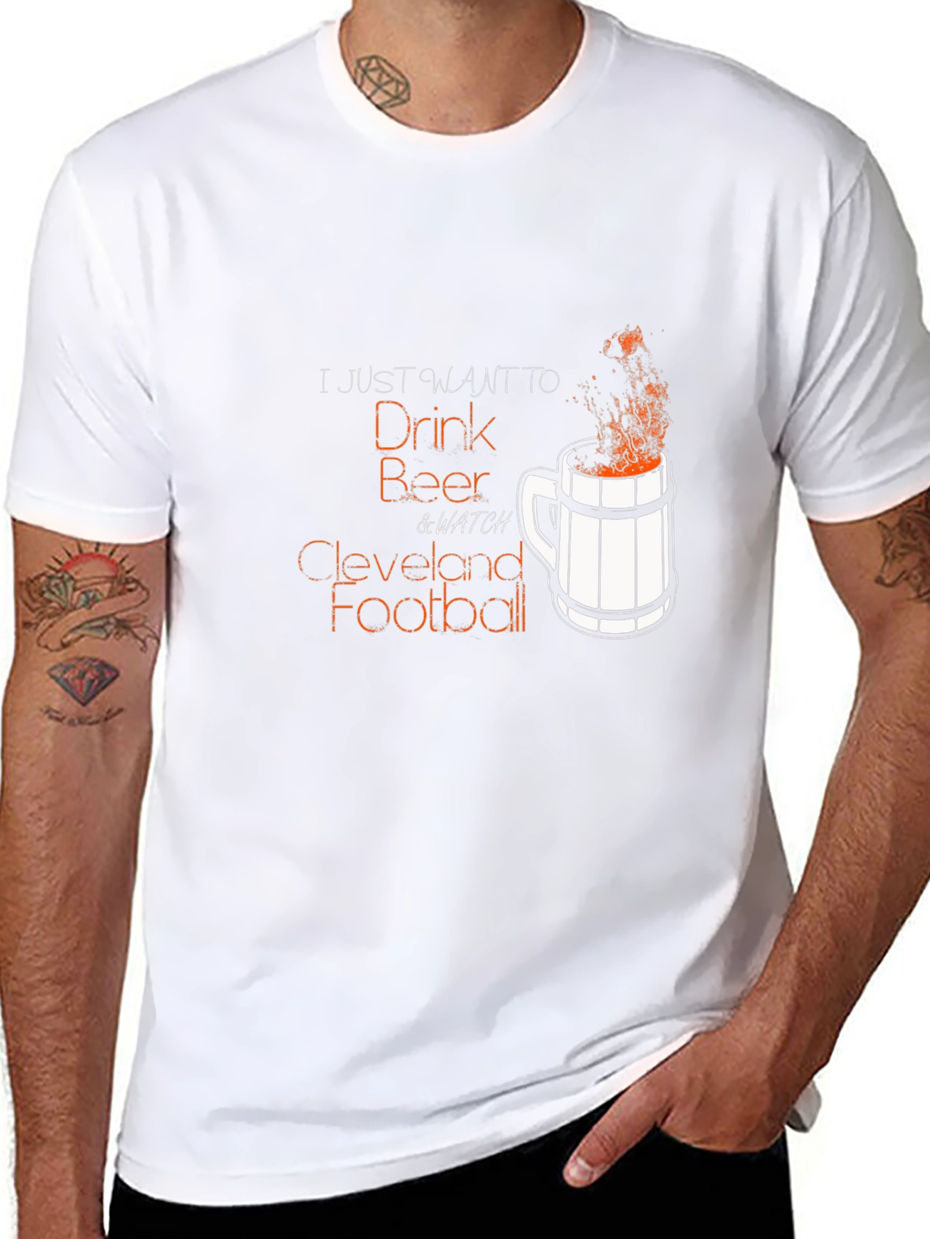 Cleveland Football Beer T-Shirt
