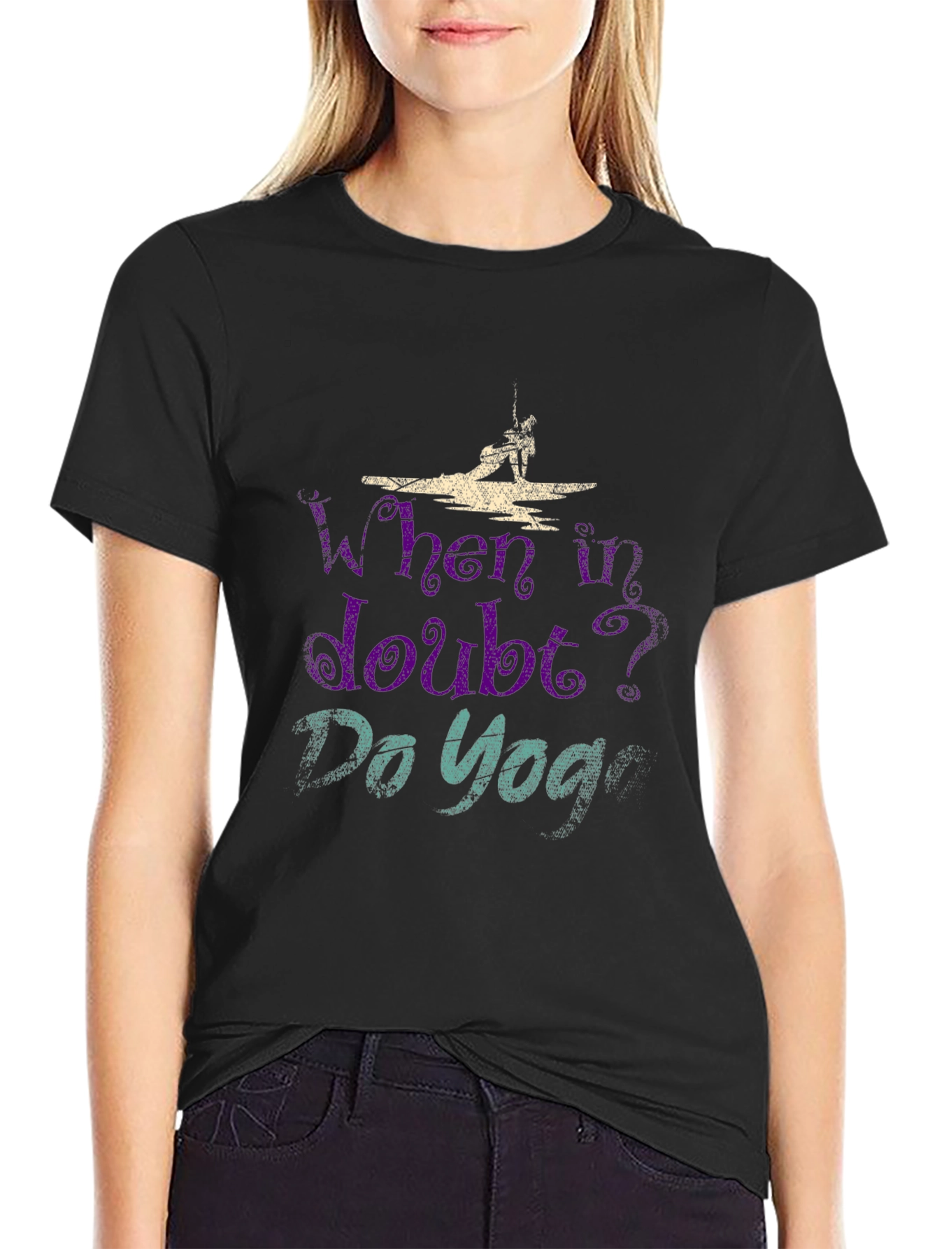 Yoga T-Shirt: When in Doubt Do Yoga Graphic Tee
