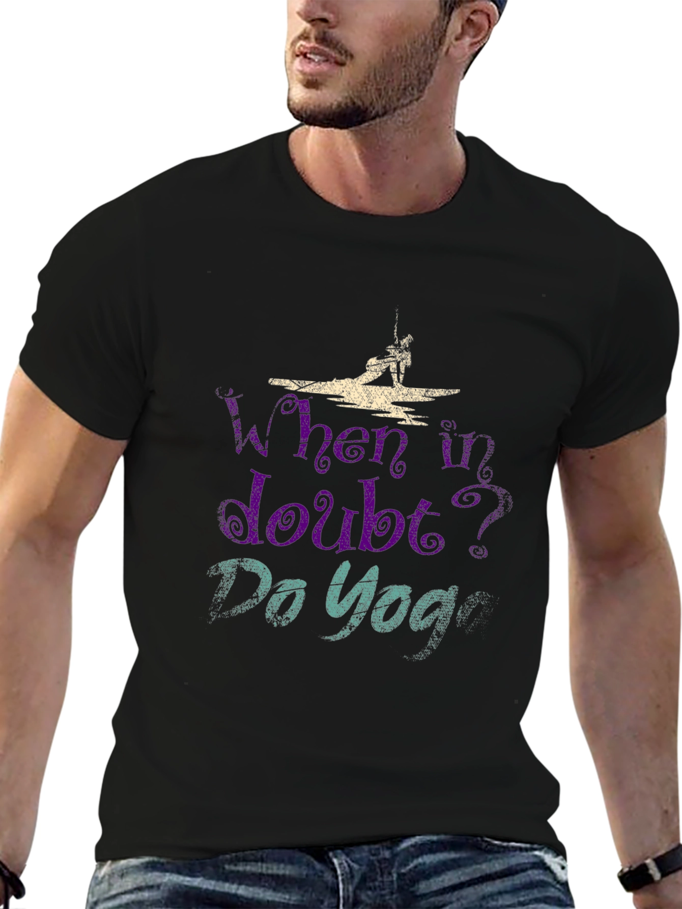 Yoga T-Shirt: When in Doubt Do Yoga Graphic Tee