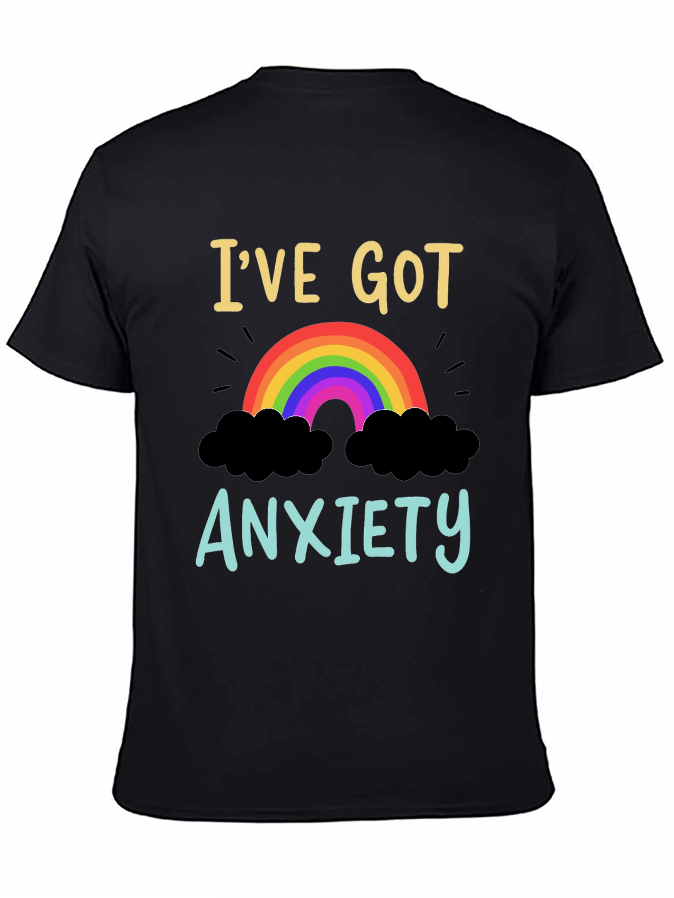 Anxiety Rainbow Graphic T-Shirt