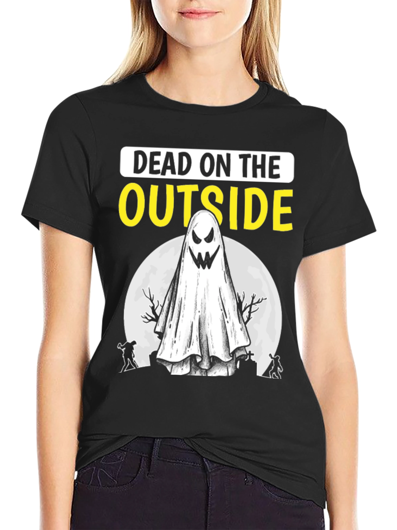 Dead on the Outside Halloween T-Shirt