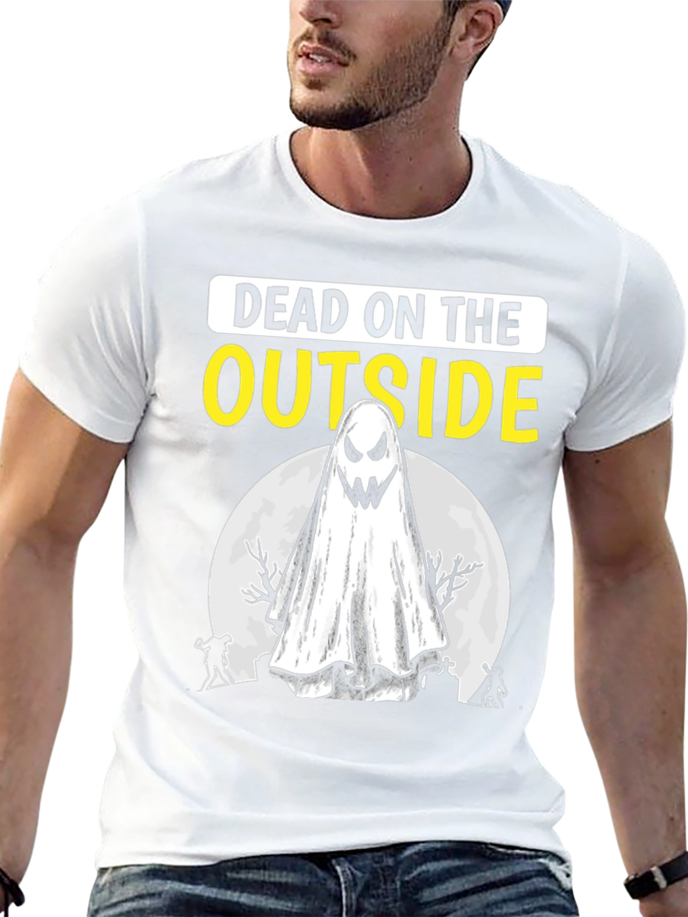 Dead on the Outside Halloween T-Shirt