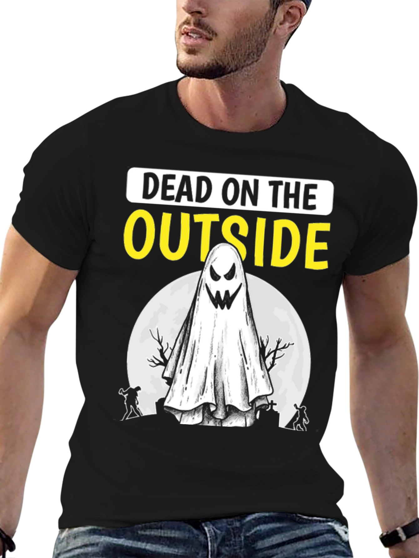 Dead on the Outside Halloween T-Shirt