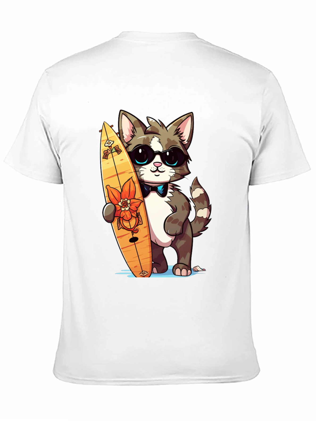 Cool Cat Surfer Graphic Tee