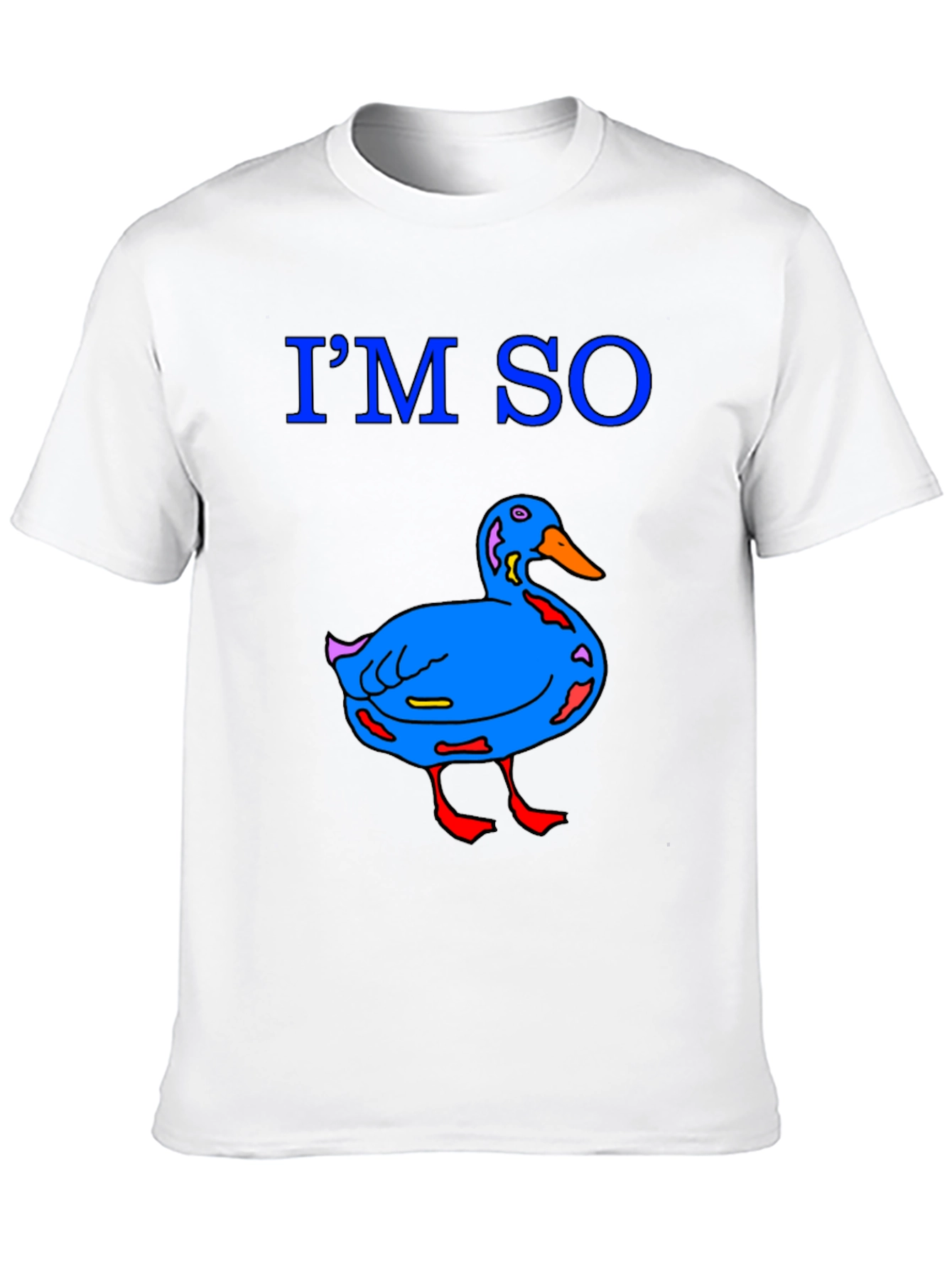 Funny Duck Graphic T-Shirt - Black Cotton Tee