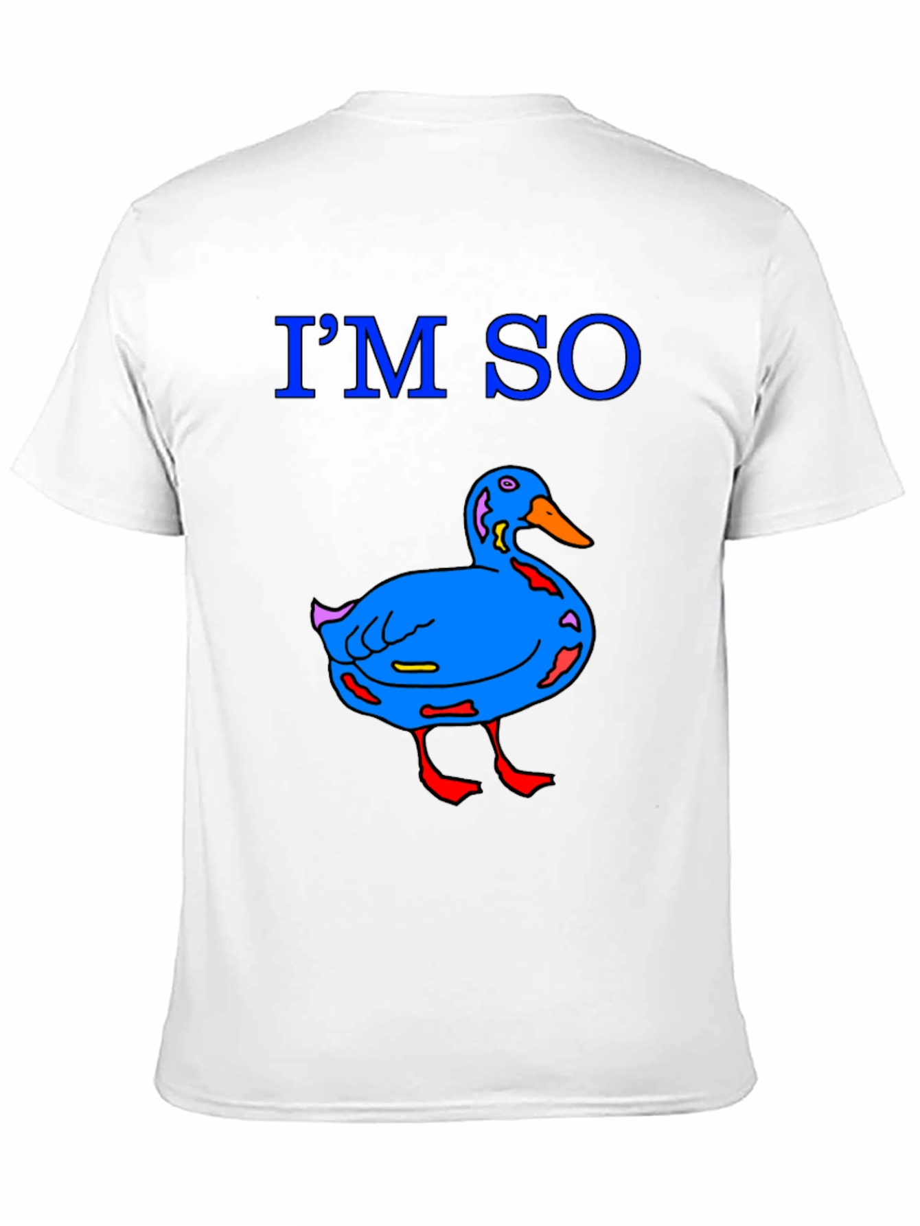 Funny Duck Graphic T-Shirt - Black Cotton Tee