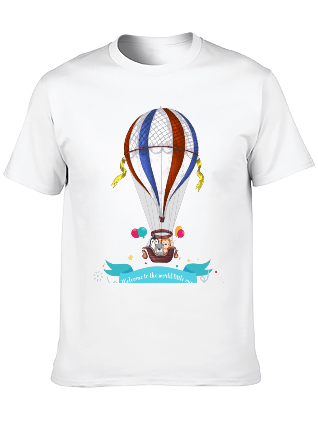 Hot Air Balloon Animal Graphic Tee