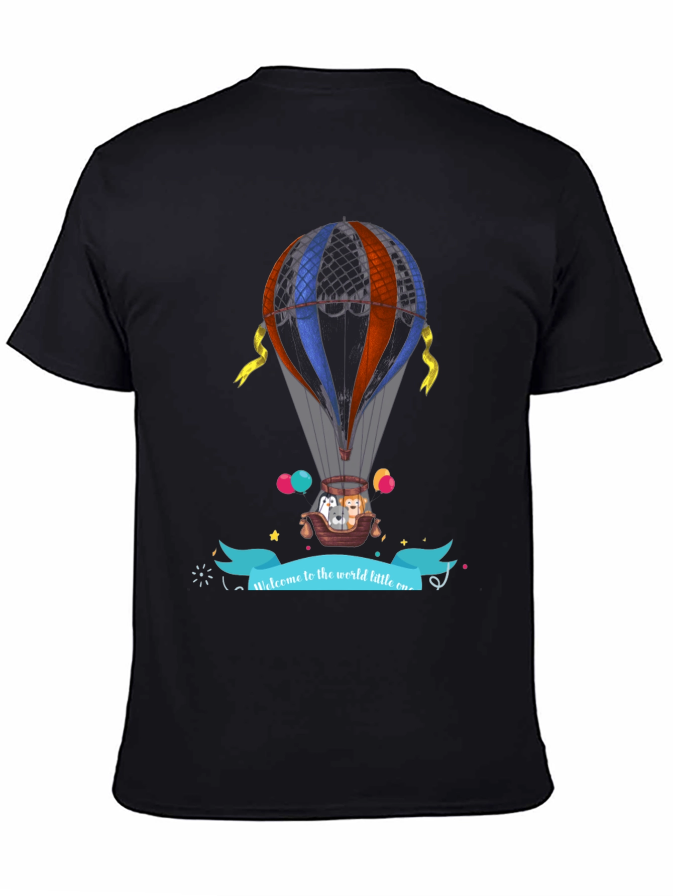 Hot Air Balloon Animal Graphic Tee