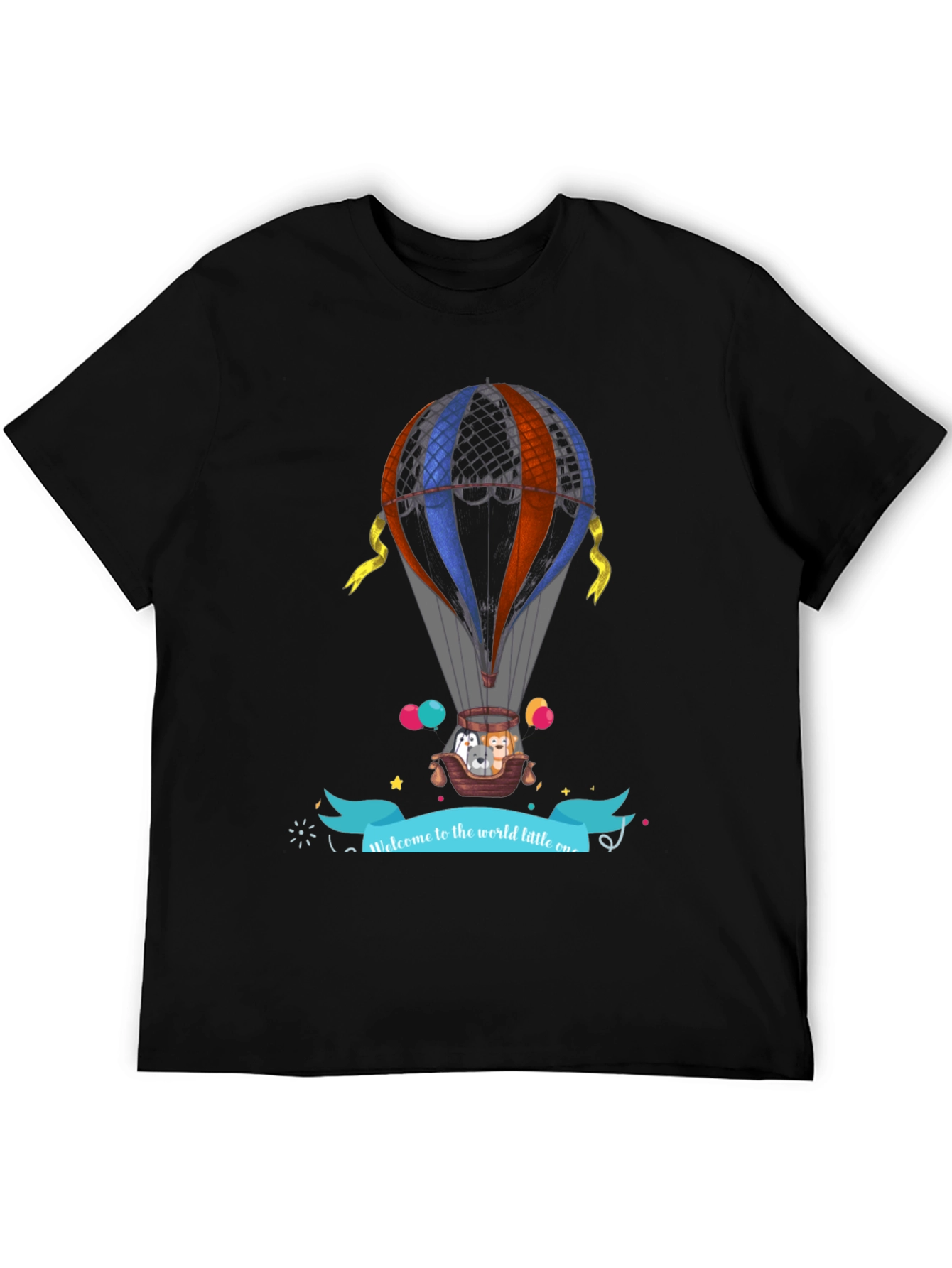Hot Air Balloon Animal Graphic Tee
