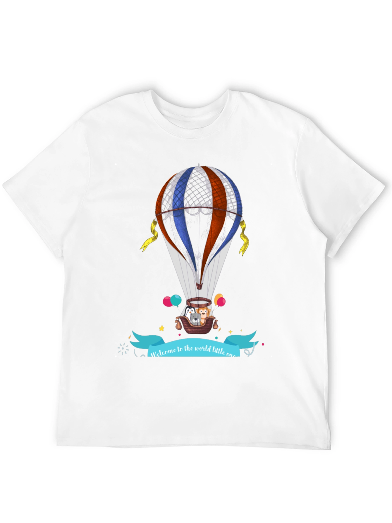 Hot Air Balloon Animal Graphic Tee